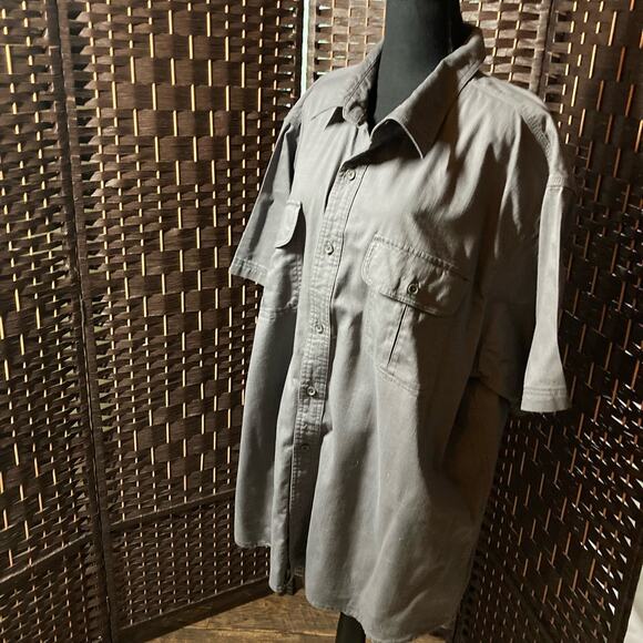 CE Schmidt Workwear 2XL Mens Gray Button Down Shirt. Pre-Owned - Picture 1 of 6